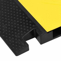 Kabelbeschermer drempel met 5 tunnels 90 cm rubber 6