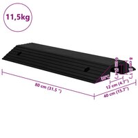 Drempelbrug 80x40x8 cm rubber 7
