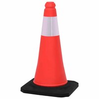 Verkeerskegels met zware basis 10 st reflecterend 50 cm 4