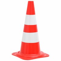 Verkeerskegel 20 st reflecterend 50 cm rood en wit 2