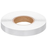 Reflecterende tape 2,5 cm x 50 m PVC wit 2