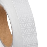Reflecterende tape 2,5 cm x 50 m PVC wit 7