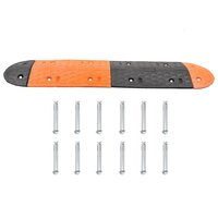 Verkeersdrempel 129x32,5x4 rubber geel en zwart 3