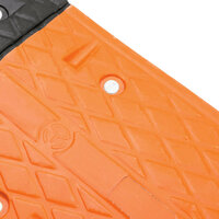 Verkeersdrempel 129x32,5x4 rubber geel en zwart 7
