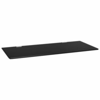 Urinoirschot wandgemonteerd 90x40 cm gehard glas zwart 3