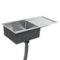 Spoelbak handgemaakt roestvrij staal 4