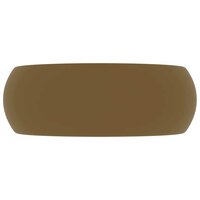 Wastafel rond 40x15 cm keramiek matcr&egrave;me 3