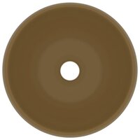Wastafel rond 40x15 cm keramiek matcr&egrave;me 4