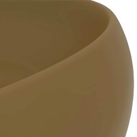 Wastafel rond 40x15 cm keramiek matcr&egrave;me 5