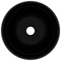 Wastafel rond 40x15 cm keramiek matzwart 4