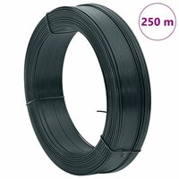 Hekbinddraad 250 m 0,9/1,4 mm staal zwartachtig groen 7