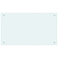 Spatscherm keuken 70x40 cm gehard glas melkwit 2