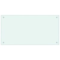 Spatscherm keuken 80x40 cm gehard glas melkwit 2