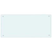 Spatscherm keuken 90x40 cm gehard glas melkwit 2