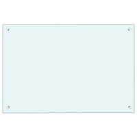 Spatscherm keuken 90x60 cm gehard glas melkwit 2