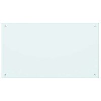 Spatscherm keuken 100x60 cm gehard glas melkwit 2