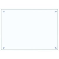 Spatscherm keuken 70x50 cm gehard glas transparant 2