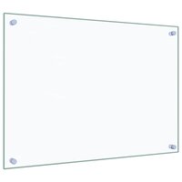Spatscherm keuken 70x50 cm gehard glas transparant 5