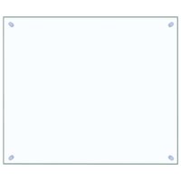 Spatscherm keuken 70x60 cm gehard glas transparant 2