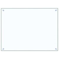 Spatscherm keuken 80x60 cm gehard glas transparant 2