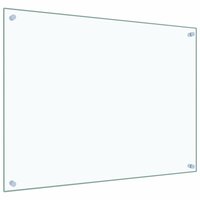 Spatscherm keuken 80x60 cm gehard glas transparant 5