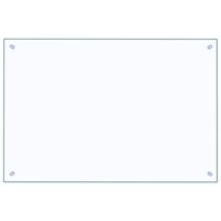 Spatscherm keuken 90x60 cm gehard glas transparant 2