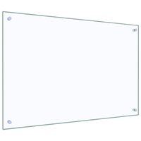 Spatscherm keuken 90x60 cm gehard glas transparant 5