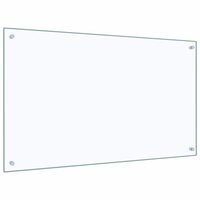 Spatscherm keuken 100x60 cm gehard glas transparant 5