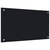 Spatscherm keuken 70x40 cm gehard glas zwart 5