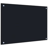 Spatscherm keuken 70x50 cm gehard glas zwart 5