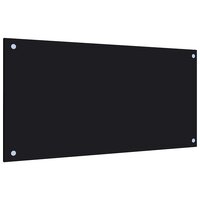 Spatscherm keuken 80x40 cm gehard glas zwart 5