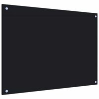 Spatscherm keuken 80x60 cm gehard glas zwart 5