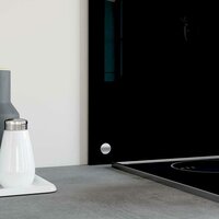  Spatscherm keuken 100x60 cm gehard glas zwart 4