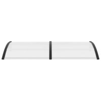 Deurluifel 200x75 cm PC zwart en transparant 4