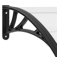 Deurluifel 200x75 cm PC zwart en transparant 6