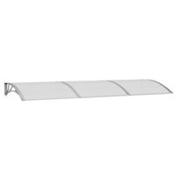 Deurluifel 300x100 cm polycarbonaat grijs 2