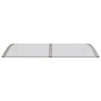 Deurluifel 150x75 cm polycarbonaat grijs 4