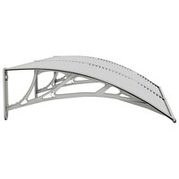 Deurluifel 150x75 cm polycarbonaat grijs 5