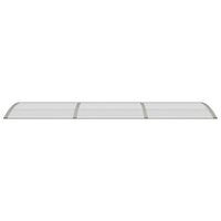 Deurluifel 300x75 cm polycarbonaat grijs 4