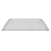 Deurluifel Grijs en Transparant 80x75 cm Polycarbonaat 4
