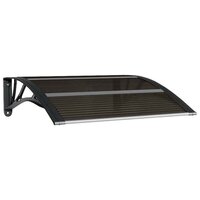 Deurluifel Zwart 80x75 cm Polycarbonaat 2