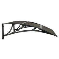 Deurluifel Zwart 80x75 cm Polycarbonaat 5
