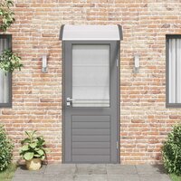 Deurluifel 100x75 cm polycarbonaat zwart en transparant 3