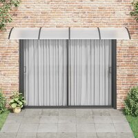 Deurluifel 350x100 cm polycarbonaat zwart 3