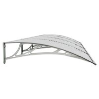 Deurluifel Grijs 350x100 cm Polycarbonaat 5