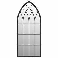 Spiegel 70x30 cm ijzer zwart 2