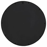 Spiegel rond 60x4 cm ijzer zwart 4