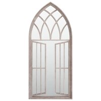 Spiegel 100x45 cm ijzer zandkleurig 2