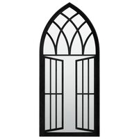 Spiegel 100x45 cm ijzer zwart 2