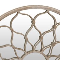 Spiegel rond 40x3 cm ijzer zandkleurig 5
